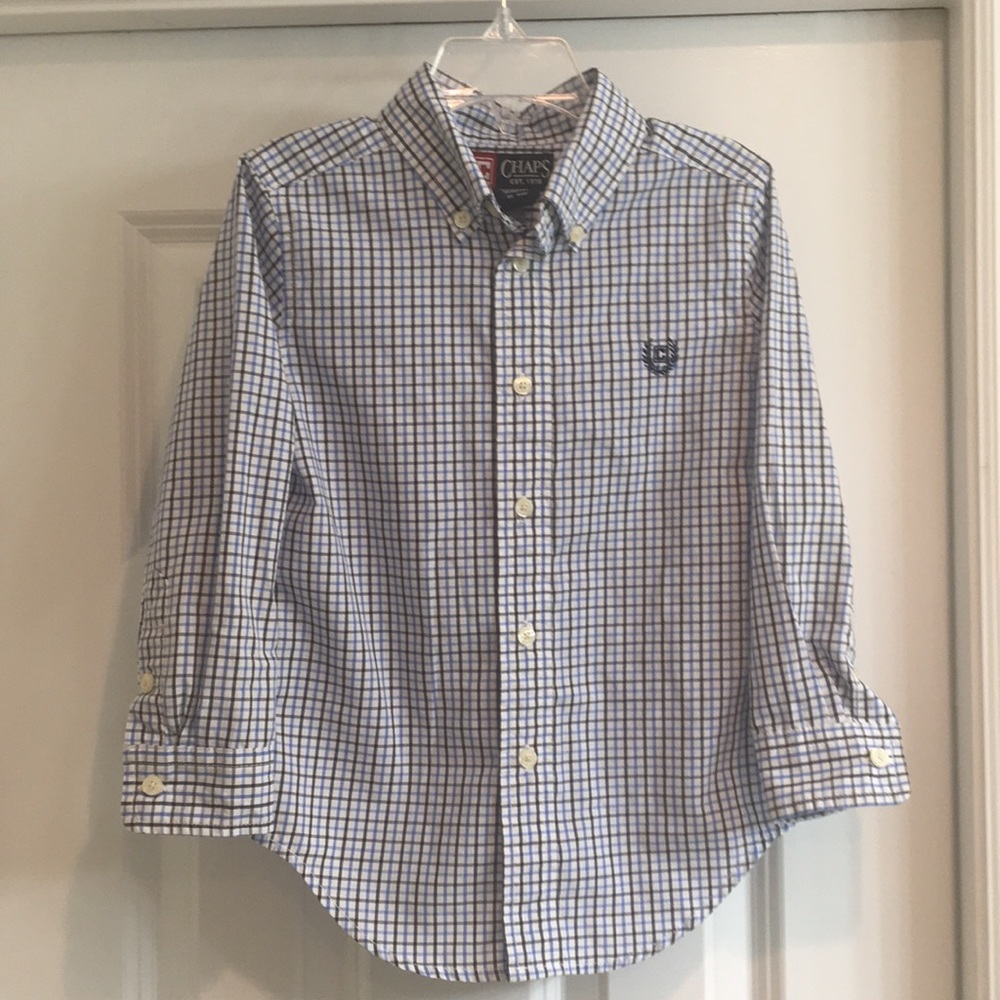 CHAPS Boys Button Down Shirt Size 4